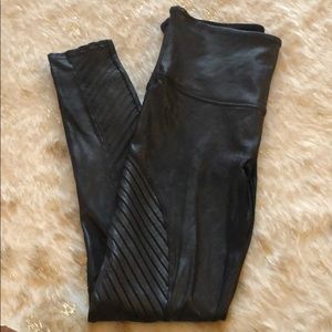 Spanx Black Moto Leggings